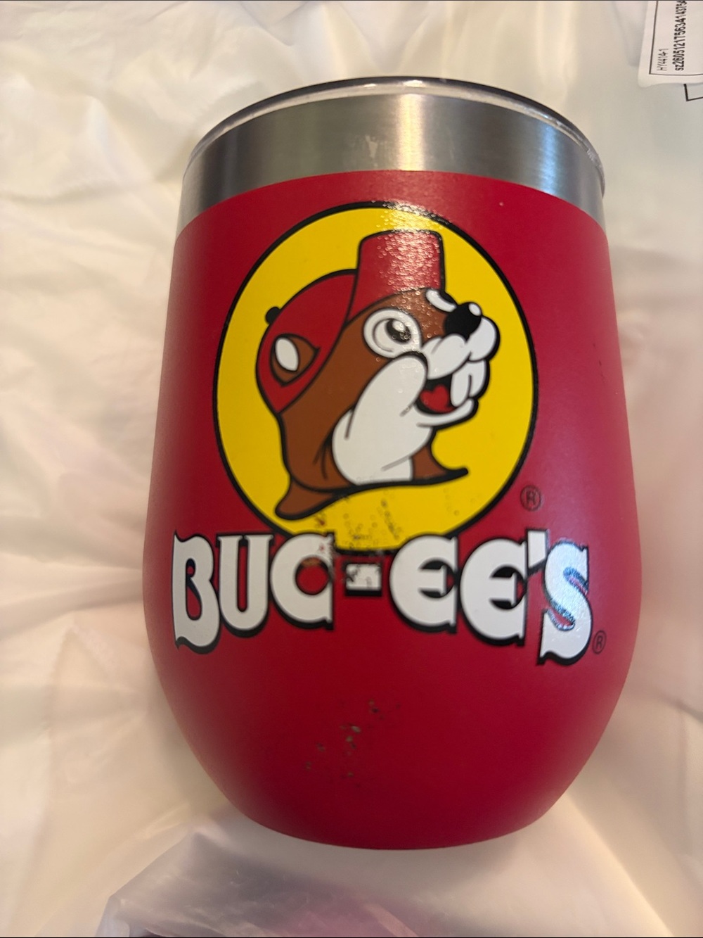 Buc-ee's Red Insulated Stainless Steel Tumbler - Travel Friendly